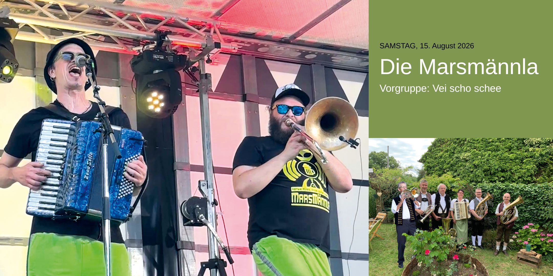 Die Marsmännla – Intergalaktische Kerwamusik live am Lindenkeller