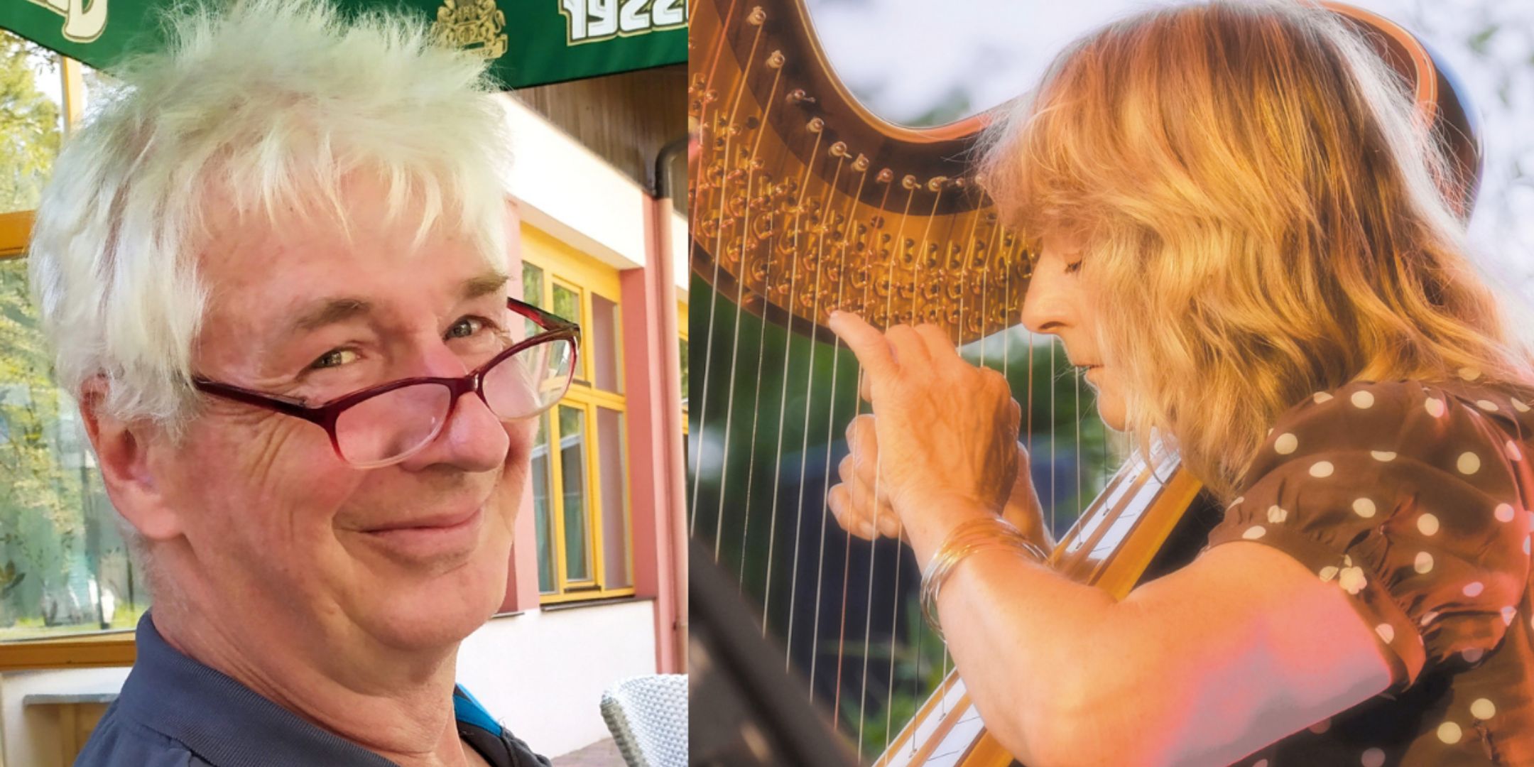 Silvestermenü mit Geschichten für Raunächte, begleitet von leidenschaftlicher Harfenmusik